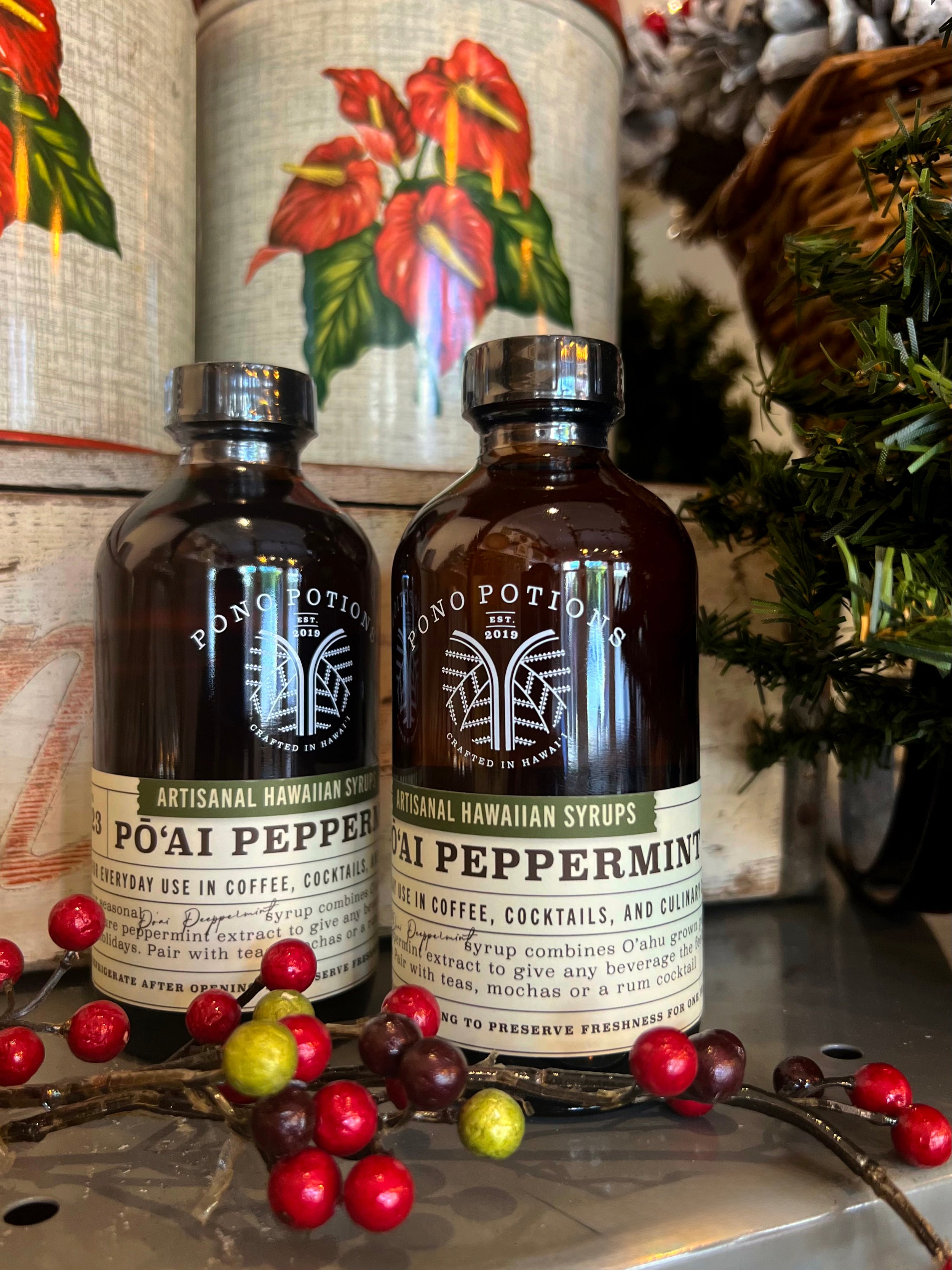 Pō’ai Peppermint Syrup
