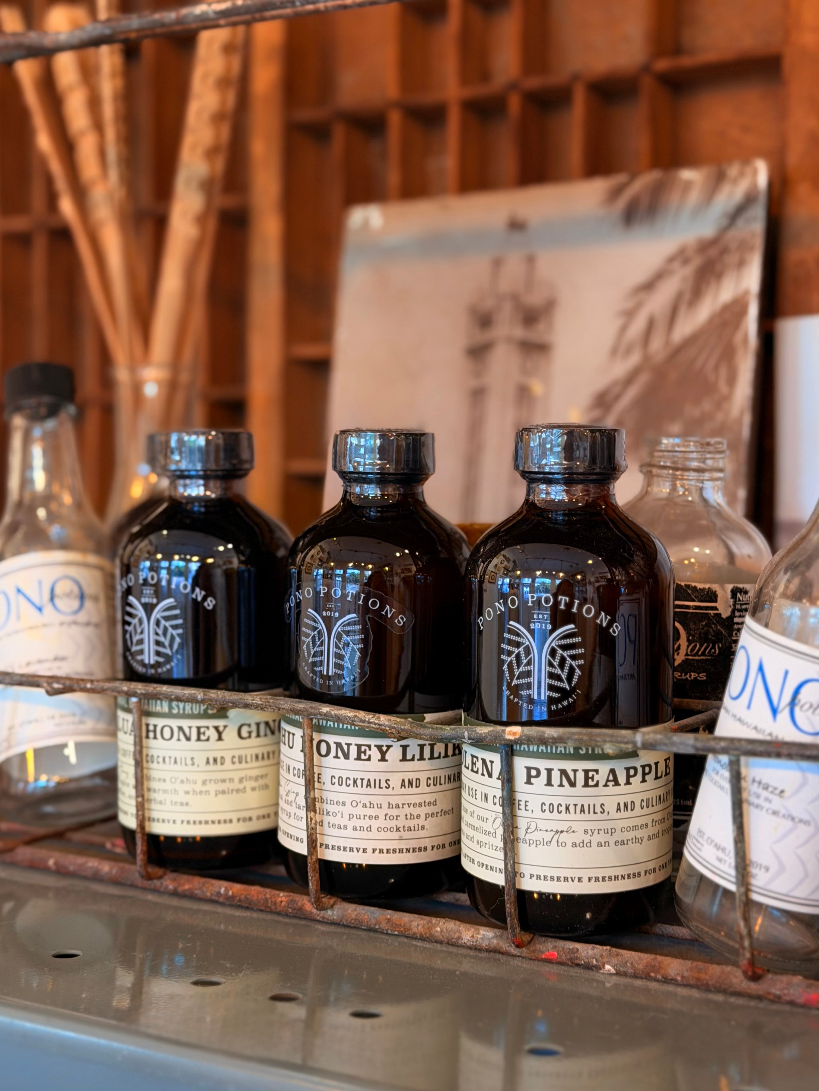 750 ML BOTTLES · Pono Potions Hawaiian Syrups